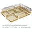 Cambro 10146DCW133 School and Cafeteria Trays 10 x 14 532 x 1 532 6 Compartments Beige Color Priced Each Sold in Cases of 24 Camwear Series