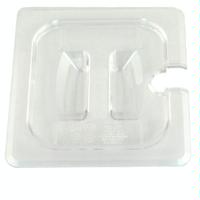 Cambro 10CWCHN135 Food Pan Lid Full Size Clear Polycarbonate with Handle Notched Priced Each Minimum Purchase 6 Camwear